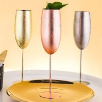 【CW】☑✽✌  Glass for Bar Flute Cocktail Glasses Metal Luxury Gold Wine Cup Goblet