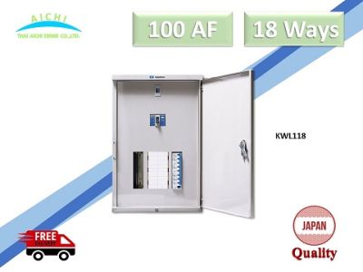 ตู้ควบคุมไฟฟ้า โหลดเซ็นเตอร์ KAWAMURA ระบบ Din ขนาด 18 ช่อง 100AF (KWL118)