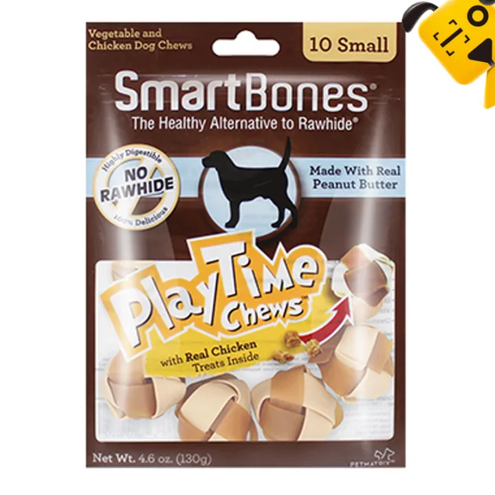 SmartBones Pet Treats Dog Chew Toothbone Teething Stick Peanut Butter
