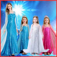 ♀✐❏ Halloween Costume Parent-child Adult Frozen Sequin Dress Aisha Liuyi Childrens Princess Dress Wholesale