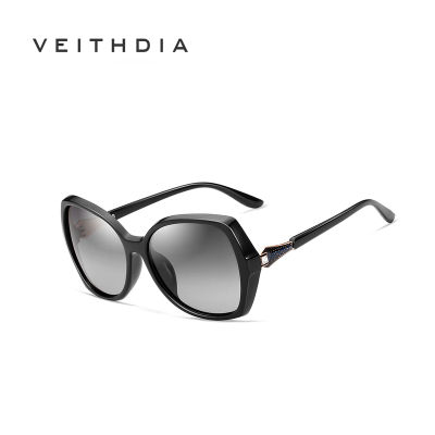 VEITHDIA แว่นตาแว่นตาวินเทจ UV400ไล่ระดับสีแว่นตาโพลาไรซ์แสงแดดของผู้หญิงสำหรับ V73026ผู้หญิง