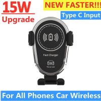 Car Wireless Charger Air Vent Phone Holder Stand for iphone 14 13 12 11 Pro Max Samsung Huawei Car  Fast Charging Station