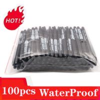 100Pcs/Set Permanent Marker Pen Fine Point Waterproof Thin Nib Crude Nib Black Blue Red 1.5mm Use For Glass Leather Woodsteel