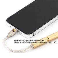 LongShengShenShangMao Lightning เป็น3.5/2.5/4.4/6.35Mm ขั้วต่อ Iphone ถอดรหัสการแปลงอะแดปเตอร์เสียบหูฟัง