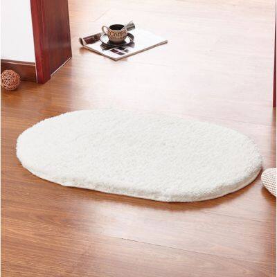 Door Mat พรมเช็ดเท้ากันลื่นอย่างดี พรมเช็ดเท้า ทรงรี สีขาว HH-BD21 พรมห้องนอน ห้องนั่งเล่น มียางกันลื่น เหมาะกับทุกพื้นที่ในบ้าน พรมเช็ดเท้ากันลื่นซับน้ำอย่างดี พรมตกแต่งห้อง พรมตกแต่งบ้าน เหมาะกับทุกพื้นที่ในบ้าน Door Mat with Non-Slip