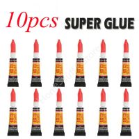 10Pc Liquid Super Glue 502 Instant Strong Bond Leather Wood Rubber Metal Glass Cyanoacrylate Adaptive Shoe Glue for Shoe Repair Adhesives Tape