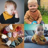 【CW】 5 Pcs Baby Feeding Drool Bibs Saliva for TRIANGLE Scarf Bandana Soft Cotton Bib Adjustable Burp N1HB