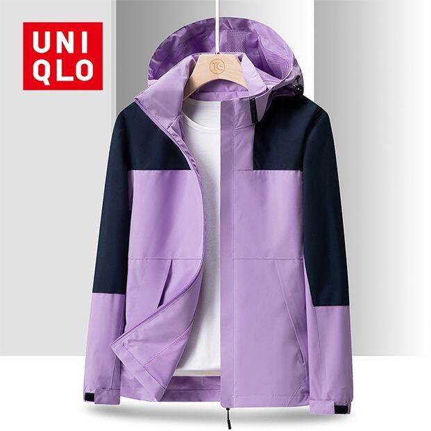 ส่งของ-uniqlo-เสื้อแจ็กเก็ตกันฝน-กันน้ํา-คุณภาพสูง-แฟชั่นฤดูใบไม้ผลิ-สําหรับผู้หญิง-2023-ไซซ์-m-5xl