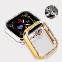 Diamond Case for Apple Watch Cover Series 6 SE 54321 38MM 42MM Bumper Protective For Iwatch 40mm 44mm Bracelet Accessories cover