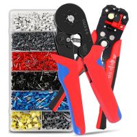 [HOT QAA,JXHKLWW 121] Crimping Stripping Cutting Pliers Kit Tubular Wire Terminal Electrical Crimper Connector Plier Clamp Set Insulated Terminator