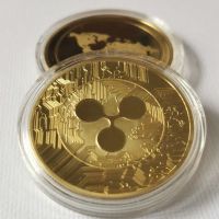 【YD】 Plated Coin XRP CRYPTO Commemorative Collectors Souvenirs