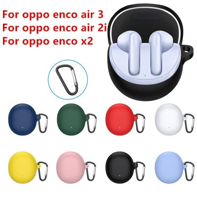 For OPPO Enco Air3 Case OPPO Enco x2 Shockproof Silicone Earphone Cover Solid Color Headphone Accessories For OPPO Enco air 2i Wireless Earbud Cases