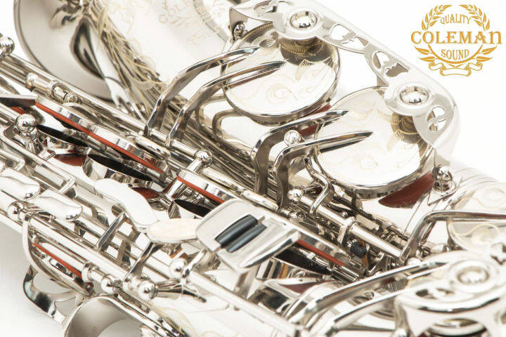 แซกโซโฟน-saxophone-alto-coleman-clc-553a-nickel-plated