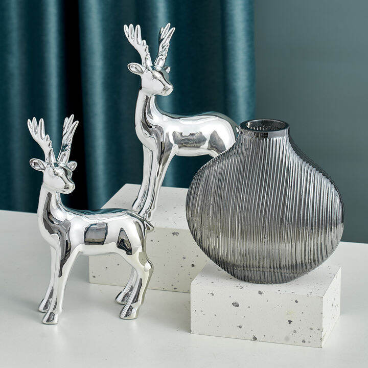 deer-figurines-ceramic-statue-golden-silver-animal-model-home-accessories-living-room-decoration-christmas-decorations-gifts