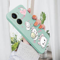 เคสโทรศัพท์พร้อมใช้งานสำหรับ Vivo Y16เคส Vivo Y22 Vivo Y22 S The Aristocats Duchess เคสโทรศัพท์สี่เหลี่ยมดั้งเดิมปลอกซิลิโคนของเหลวคลุมทั้งหมดเคสป้องกันทนแรงกระแทกกล้อง