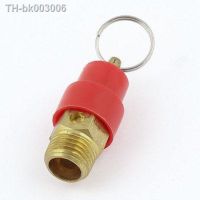 ☍☎℗ Gold Tone 1/4 PT Male Threaded 4Kg Air Compressor Safety Valve