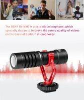 ส่งฟรี BOYA BY-MM1 Cardioid Microphone ไมโครโฟนแบบกำหนดทิศทาง แบบคาร์ดิออยด์คุณภาพสูง ให้เสียงที่คมชัดไปยังอุปกรณ์บันทึก อุปกรณ์เสริมกล้อง