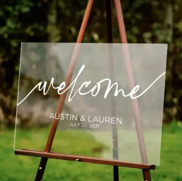 Shop Acrylic Wedding Welcome Sign with great discounts and prices