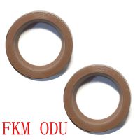 ▲✐ ODU YXD 45x37x10 45x37x10 50x42x10 50x42x10 Brown Fluoro FKM Hydraulic Cylinder Piston Rod Grooved U Lip O Ring Gasket Oil Seal