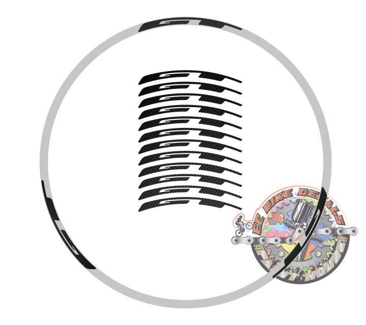 REFLECTIVE METALLIC GT RIM DECALS Lazada PH