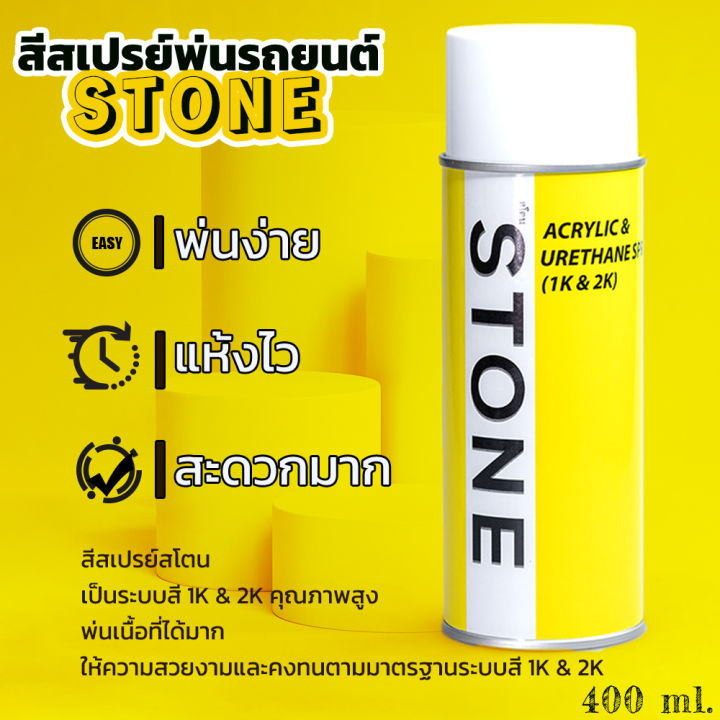 stone-สีสเปรย์สำหรับพ่นรถยนต์-ยี่ห้อสโตน-ตามเบอร์สีรถ-ฮอนด้าไทเทเนี่ยม-เบอร์-yr578m-honda-urban-titanium-yr578m-400ml