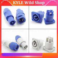 KYLE Wild Shop 3pin Powercon Xlr Connector Lockable Cable male female Chass Socket Electric Drill LED Screen Stage Lighting Power adapter