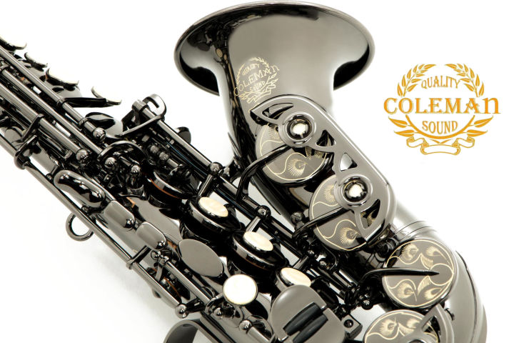 แซกโซโฟน-saxophone-curved-soprano-coleman-clc-551s-black-nickel