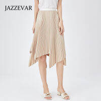 Jiaze Vocal Waist Slimming Pleated Skirt Womens Mid-Length Skirt 2022 New Spring And Summer Letter A Type Skirt Women