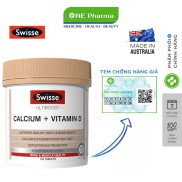 Viên Uống Bổ Sung Canxi Swisse Calcium + Vitamin D Của Úc, 150 viên
