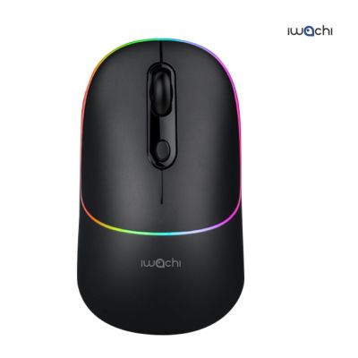 IWACHI เมาส์ I3 ไร้สาย เสียงเงียบ คอมพิวเตอร์ รองรับการเชื่อมต่อ 10 เมตร mouse Computer