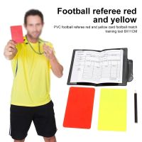 VBNFH บัตรสีเหลืองการ์ด บัตรผู้ตัดสินฟุตบอล การ์ดสีแดง แผ่นคะแนน กระเป๋าสตางค์ผู้ตัดสินฟุตบอล อุปกรณ์กีฬาฟุตบอล บันทึกกระดาษ บัตรสีเหลืองผู้ตัดสิน กีฬาผู้ตัดสิน