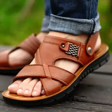 Sandals SURGUT Fashion Summer Leisure Beach Men Shoes High Quality Leather  Sandals The Big Yards Mens Sandals Size 38 48 230413 From Nan06, $25.34 |  DHgate.Com