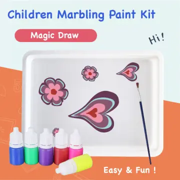 Skillmatics Marbling Magic Paint Kit for Kids, Art & Craft Activity for  Girls & Boys, Water Marbling Kit, Craft Kits & Supplies, DIY Creative