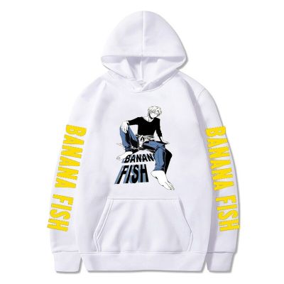 Oversized Men Banana Fish Graphics Casual Boys Funny Pullover Hoodie Teens Fashion Autumn Streetshirt Tops Plus Size Size Xxs-4Xl