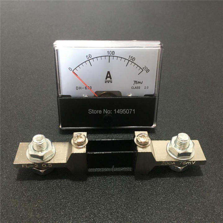 Sourcing Map DC Shunt 200A 75mV - Strommesswiderstand 0.5 Class Für Ammeter