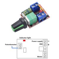 ；‘。、’ Mini 5A PWM Max 90W DC Motor Speed Controller Module 3V 6V 12V 24V 35V  Speed Control Switch LED Dimmer