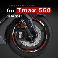 Motorcycle Wheel Sticker Waterproof Rim Stripe T-max 560 2022 for Yamaha Tmax 560 Tech Max Tmax560 2020-2023 2021 Accessories