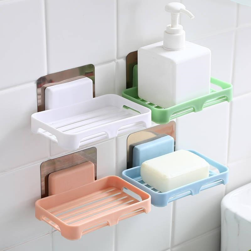 Kitchen Mesh Sponge Soap Dish Box Hotel Bathroom Shower Holders 