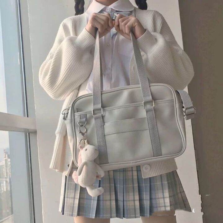 japanese-original-homemade-kj-uniform-bag-student-girl-one-shoulder-diagonal-bag-portable-casual-bag-two-dimensional-commuter-bag