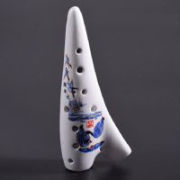 SC Ceramic Ocarina Submarine Soprano C Glazed Flute Tenor Flauta 12 Hole Okarina Wind Musical Instrument Ice-crack Kiln-fired