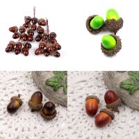 6/10pcs Artificial Fruits Acorns Mini Foam Fake Nuts Pine Cones Vegetables Berry Flowers for Wedding Christmas Tree Decoration