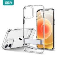 ESR for iPhone 12Pro Max Case Transparent Metal Kickstand for iPhone 13 Pro Max Clear Case for iPhone 12 Shockproof Funda Coque