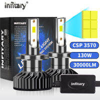 Infitary H4 H7 LED Car Headlight Bulb 30000LM CSP3570 H1 H3 H11 H13 H27 880 9005 HB3 9006 HB4 9007 Light For Vehicle Auto CANBUS