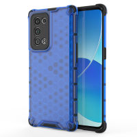 OPPO Reno6 Pro Plus 5G Case, RUILEAN Honeycomb Box PC + TPU Translucent Case Cover for OPPO Reno6 Pro Plus 5G