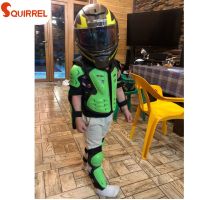 ✒ Green Model Motorcycle Riding Cycling Armor Jacket Roller skating guard armor vest suits Knee Elbow Pad