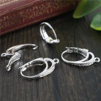 6pcs ( 3pairs) 20x11mm Bright Silver Plated Rhodium Ear Hooks Earring Wires for Handmade Women Fashion Jewelry Earrings DIY accessories and others