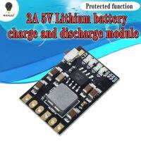 WAVGAT DC 5V 2.1A Mobile Power Diy Board 4.2V Charge / Discharge (boost) โมดูลไฟแสดงสถานะการป้องกันแบตเตอรี่ 3.7V ลิเธียม 18650