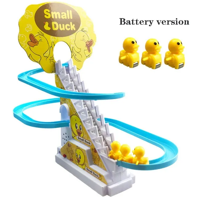 Funny Baby Toys Electric Duck Track Slide Toys Boys Girls Ducks Climb  Stairs Toy Baby LED Lights Music Roller Coaster For Kids | Lazada PH