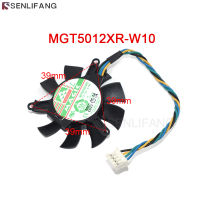 สำหรับ MGT5012XR-W10มายากล MGT5012XB-W10 12V 0.19A 4Pin เส้นผ่าศูนย์กลาง45มม. รู39มม. พัดลมการ์ดจอ