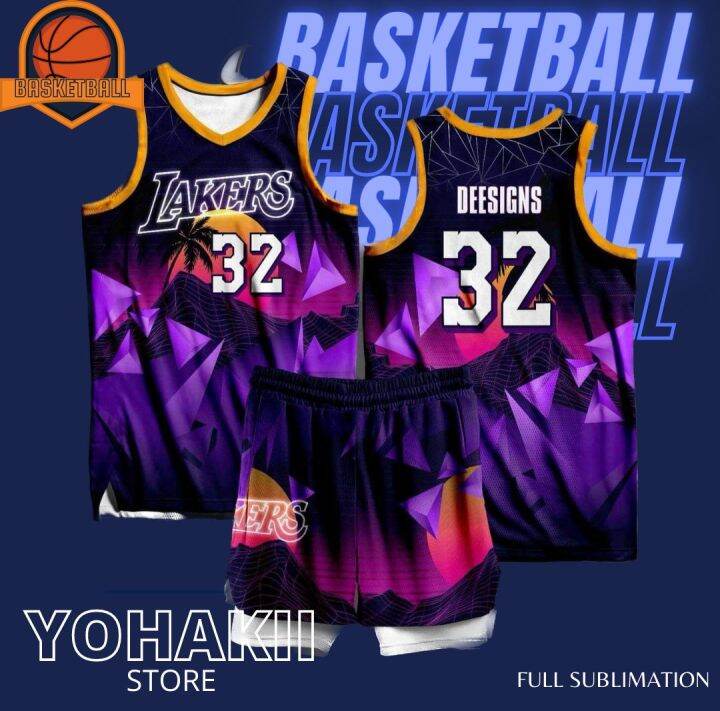 BASKETBALL JERSEY LAKERS 52 FREE CUSTOMIZE NAME AND NUMBER ONLY BEWARE